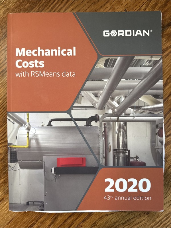 2020 Mechanical Costs With RSmeans Data 2020 – Excellent Used Condition