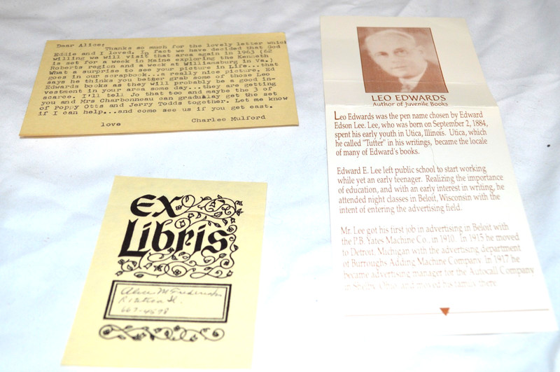 Poppy Ott Hits The Trail by Leo Edwards 1933 Grosset and Dunlap Signed by Author gallery