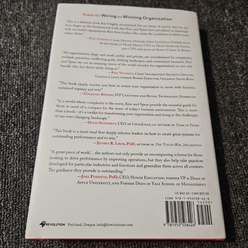 Wiring The Winning Organization, By Gene Kim & Steven Spear 2023 1st Edition gallery