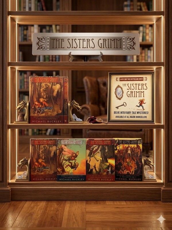 The Sisters Grimm Hardcover Book Lot (4 Volumes) by Michael Buckley