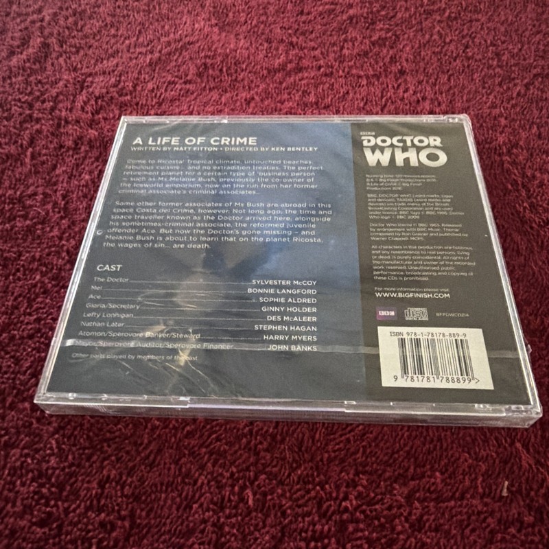 Doctor Who Main Range #214 A Life of Crime Big Finish Audio SEALED Free Ship gallery