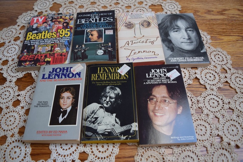 Lot of 7 Vintage Softcover Beatles John Lennon Books