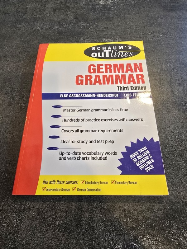 Schaum’s Outline of German Grammar – Paperback – GOOD