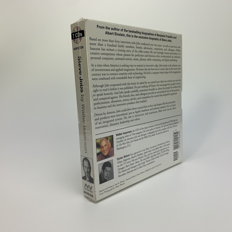 Steve Jobs by Walter Isaacson Audiobook (2011, 7 CD’s, Abridged) - SEALED gallery