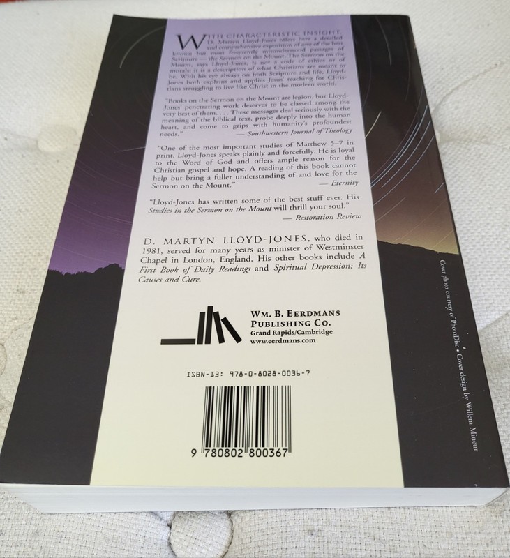 ✝️ Studies in the Sermon on the Mount by David Martyn Lloyd-Jones Paperback gallery