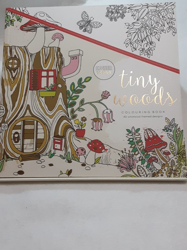 Kaiser Colour Tiny Woods Coloring Book 10×10″ 40 whimsical designs 2015 printing