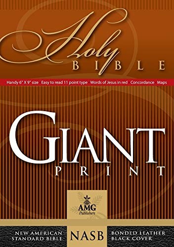 Giant Print Handy-Size Reference Bible: NASB 1977 Edition (AMG Giant Print H…