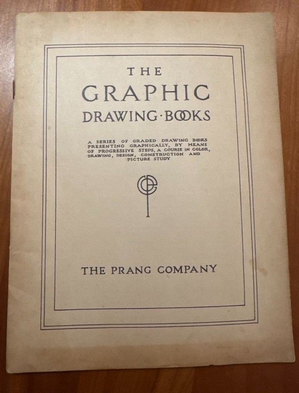 FREE SHIP! 1914 The Graphic Drawing Books The Prang Company