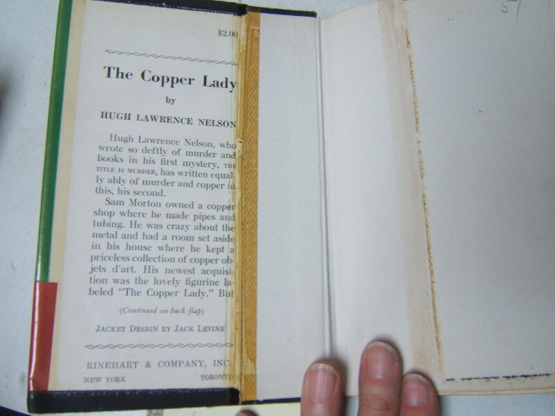 The Copper Lady Hugh Lawrence Nelson Murray Hill Mystery 1947 d/j gallery
