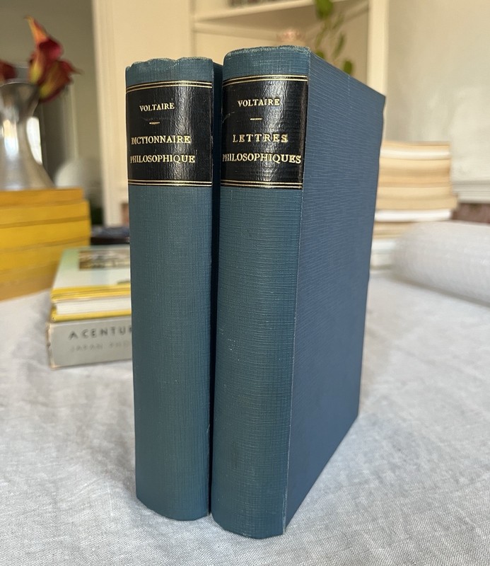 Voltaire Dictionnaire & Lettres Philosophiques French Scholarly Set 1937