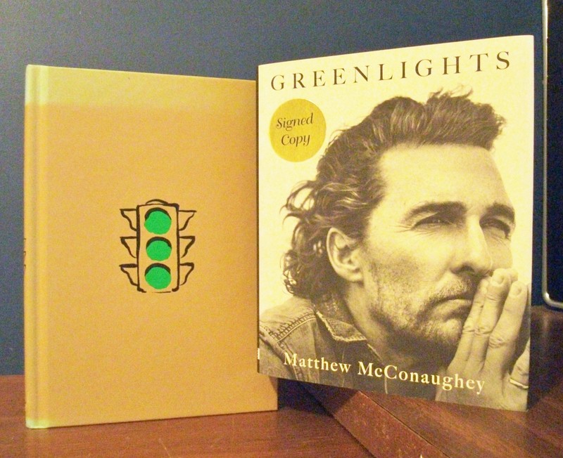 Matthew McConaughey Signed Greenlights Philosophy Life First Printing Book 2020