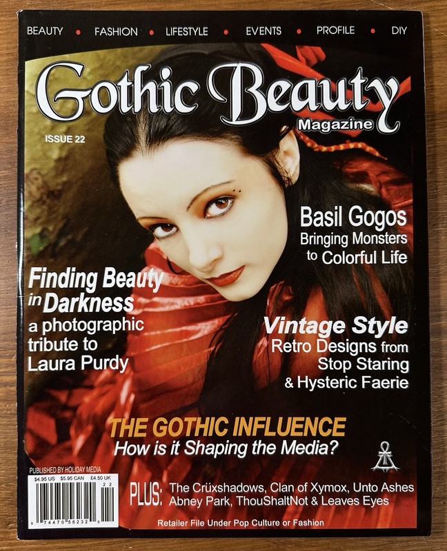 Gothic Beauty Magazine #22 Fashion Lifestyle Events Profile DIY 2006 Portland