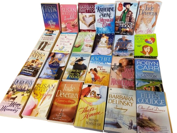 Lot of 36 Contemporary ROMANCE Paperbacks - Popular Authors Books RANDOM MIX gallery