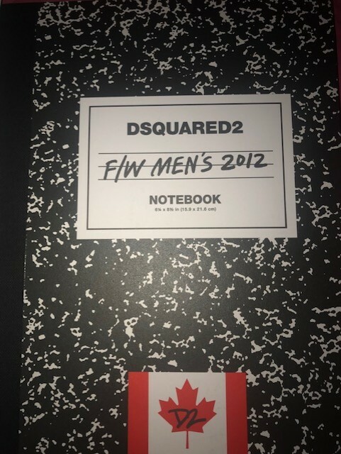DSQUARED² Fashion Show Invitation Fall-Winter 2012/13 Milan italy free shipping