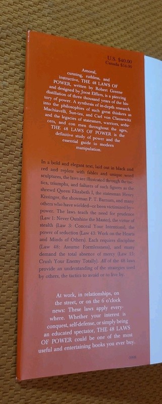 48 Laws of Power by Robert Greene (2023, Hardcover w/DJ) CLEAN gallery