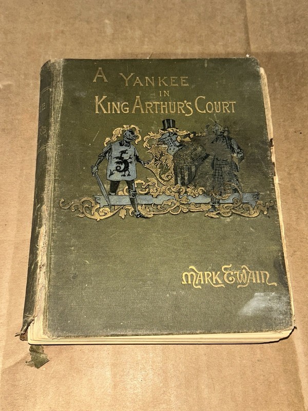 1889 A Connecticut Yankee in King Arthur’s Court By Mark Twain 1st Edition HC