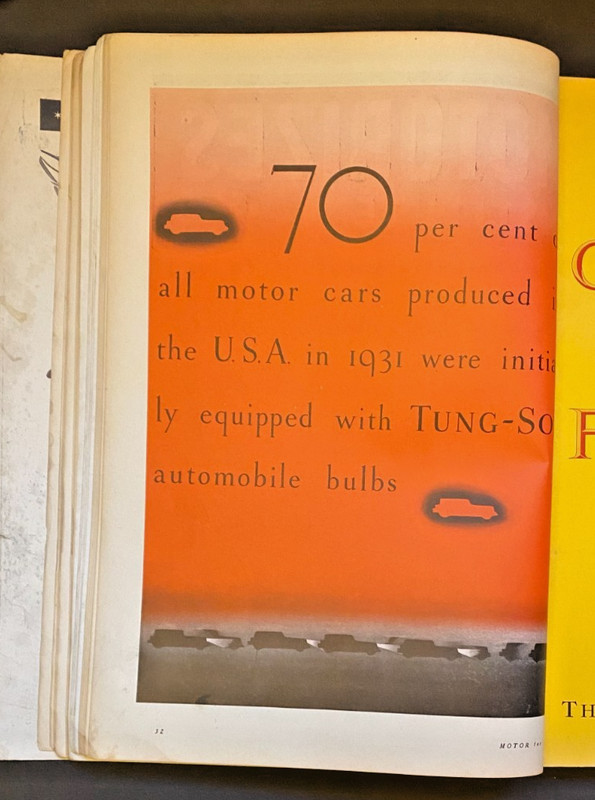 MOTOR MAGAZINE ANNUAL - Jan 1932 - Antique Auto Ads, Chrysler, Pierce-Arrow gallery