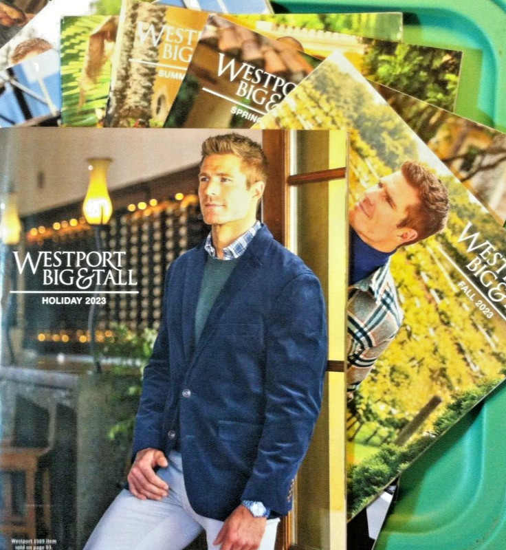 10x 🔥WESTPORT BIG & TALL🔥 2022-2026 Men’s Catalogs Clothes Male Fashion Models