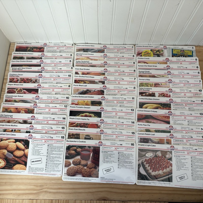 Lot Of 33 – VTG McCalls Great American Recipe Cards New In Sealed Packaging