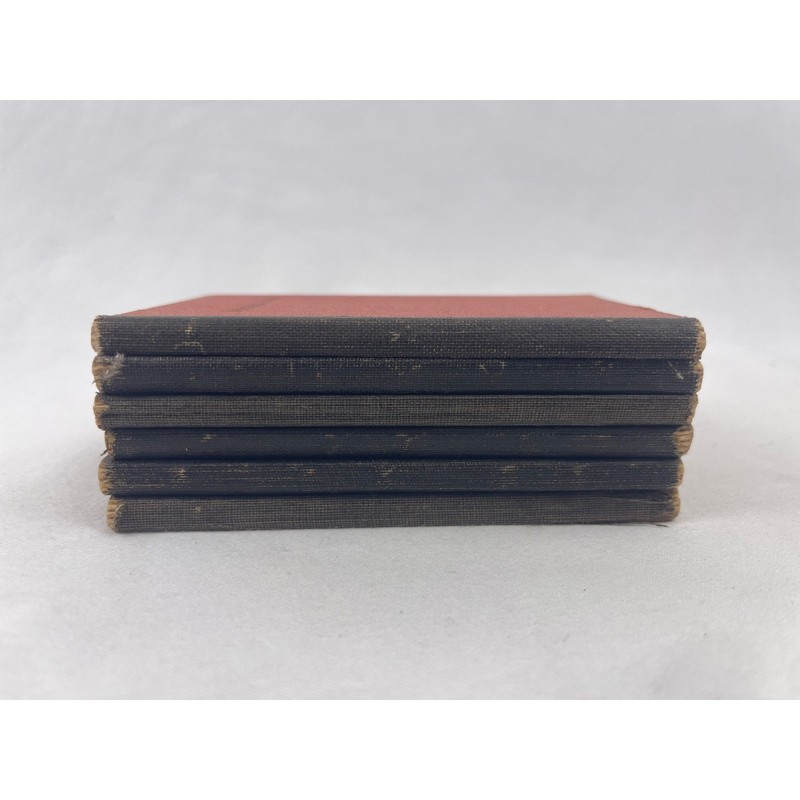 Gold Medal Library Miniature Books Set 6 Red Vintage 1922 Classics Pocket 5" gallery