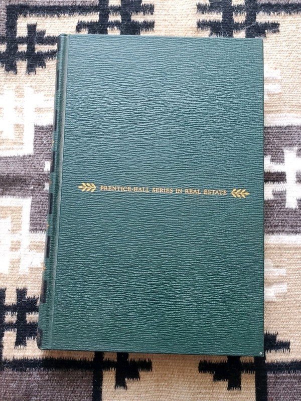 Real Estate Law-Prentice Hall Series in Real Estate-1969