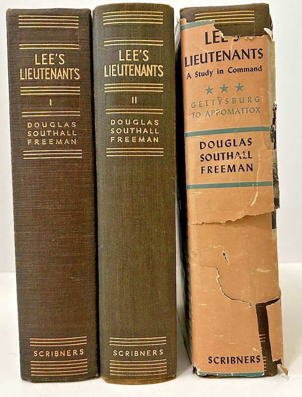 Lee’s Lieutenants 3-Vol. set Douglas Southall Freeman 1st Ed 1942-44 Scribners