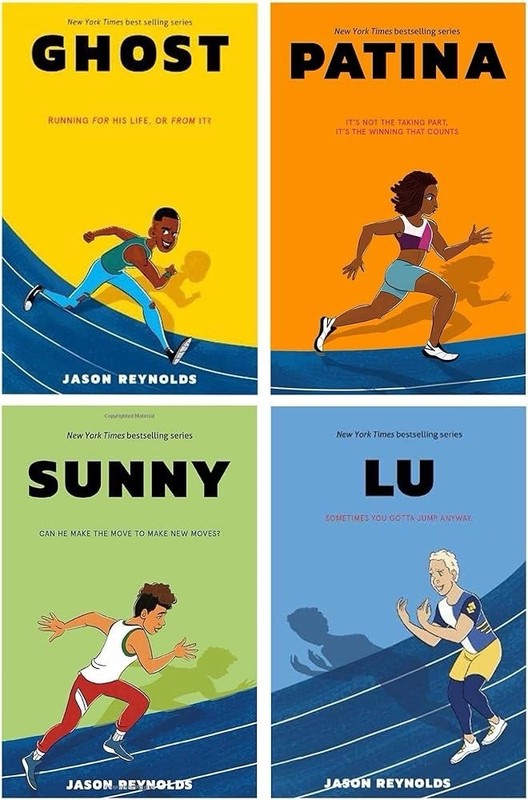 Jason Reynolds Track Series Paperback Set (Ghost Patina Sunny Lu) Atheneum gallery