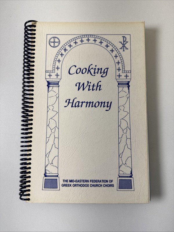 Cookbook – Mid-Eastern Greek Orthodox Church Choirs – Vtg Ethnic 1990