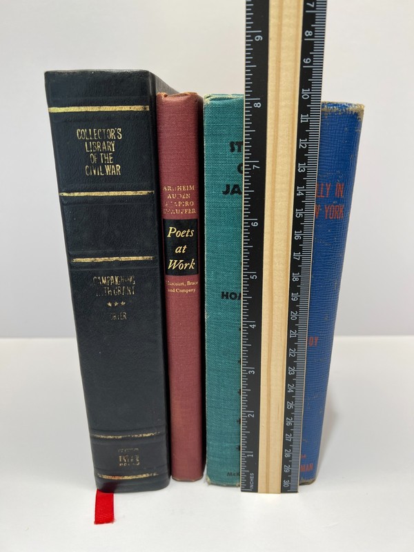 Lot of 4 Vintage Hardcover Books Collection Stackable Decor gallery