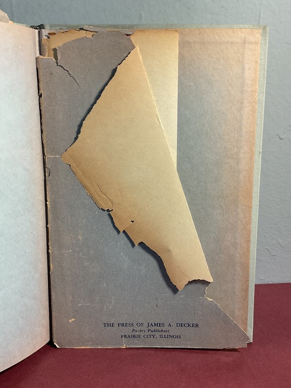 Preface to Maturity Selwyn S. Schwartz 1944 Poetry Hardcover James A. Decker gallery