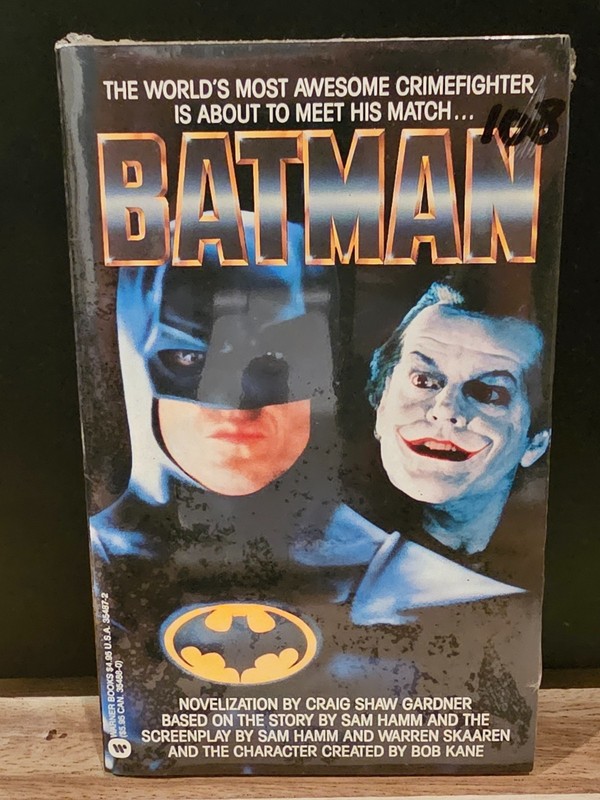 BATMAN (1989) Warner Books Movie Novel Novelization First Printing