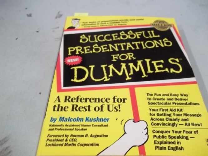 Successful Presentations For – Paperback, by Kushner Malcolm – Very Good x