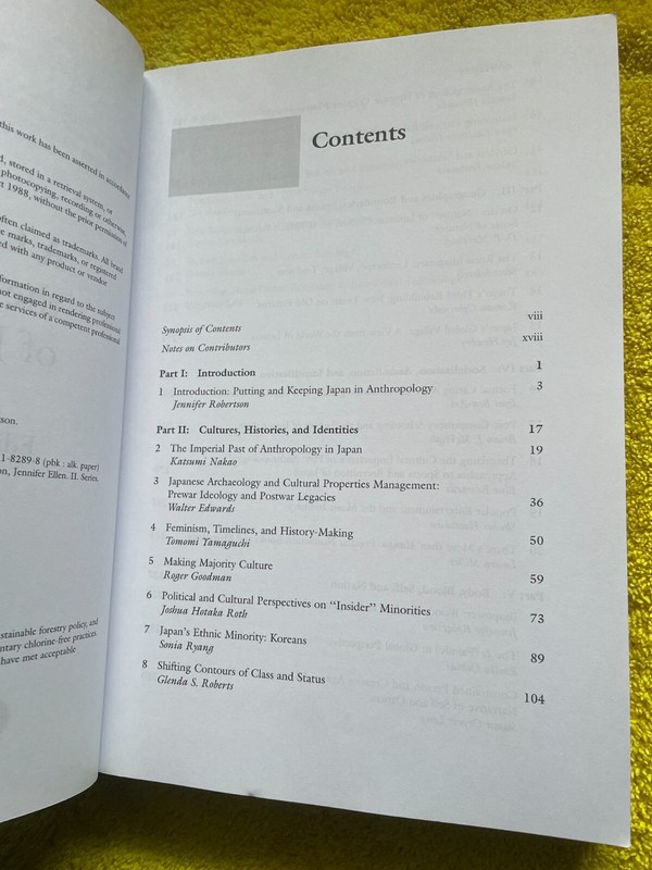 JENNIFER ROBERTSON, A COMPANION TO THE ANTHROPOLGY OF JAPAN. 2008. 518 PAGES gallery