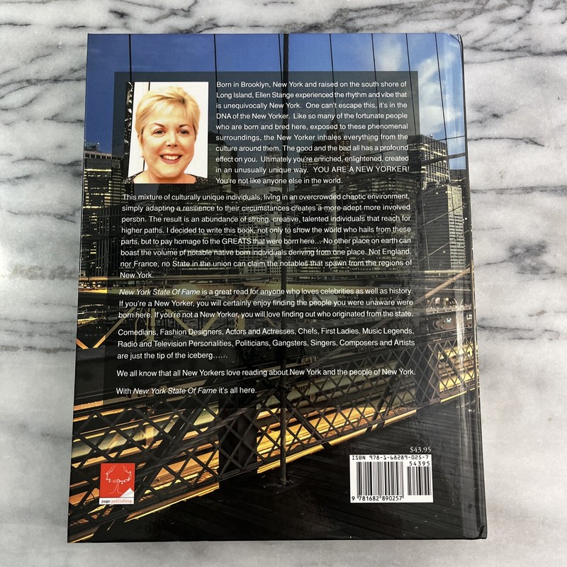 New York State Of Fame by Ellen Stange SIGNED 2015 Page Publishing 1st Edition gallery