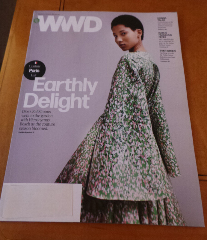 WWD Magazine Earthly Delights; Kendall Jenner; Karl Lagerfeld; Donna July 2015