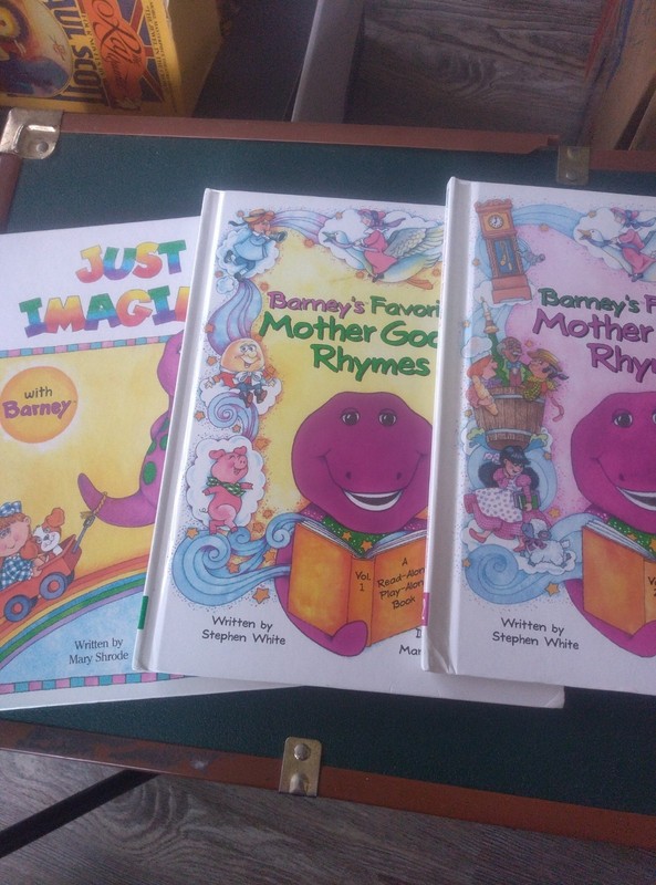 Vintage Barney the Dinosaur Hardcover Book Lot of 3 – Excellent Condition