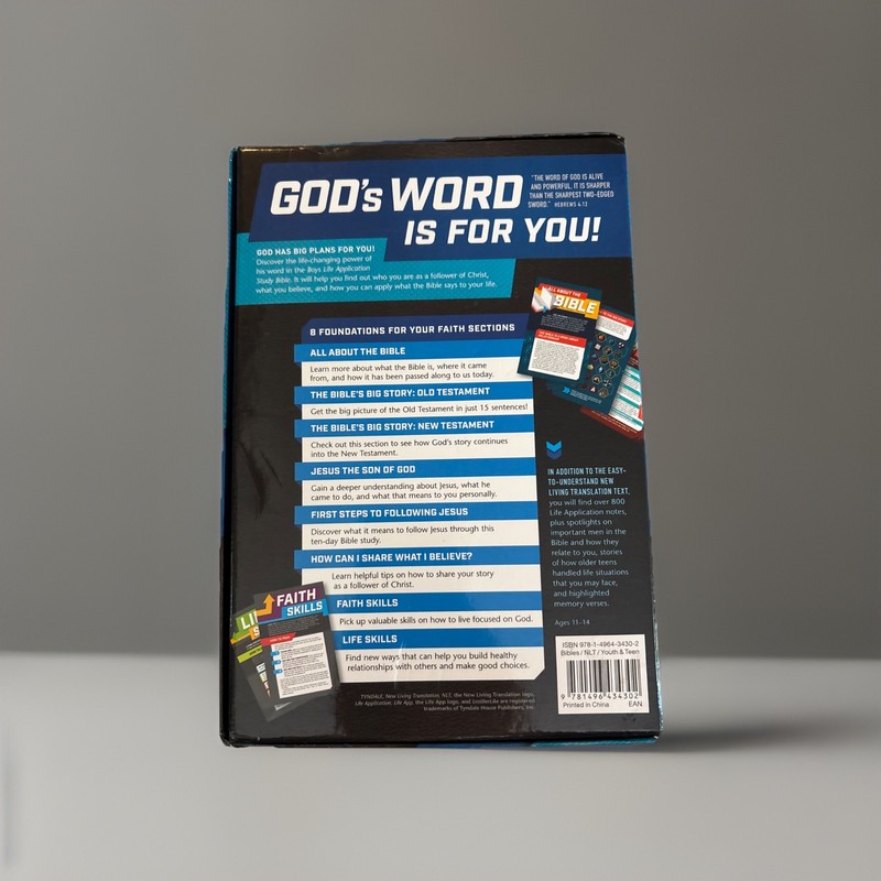 Boys Life Application Study Bible NLT Glow in Dark Teen Youth Edition Tyndale gallery