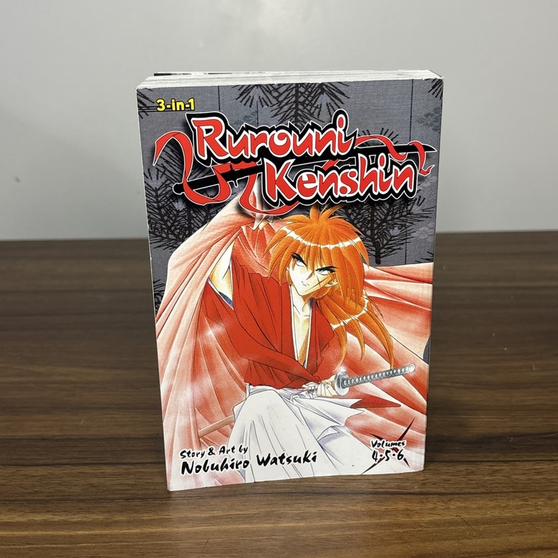 Rurouni Kenshin 3 in 1 Volumes 4 5 & 6 | Manga Book English Shonen Jump