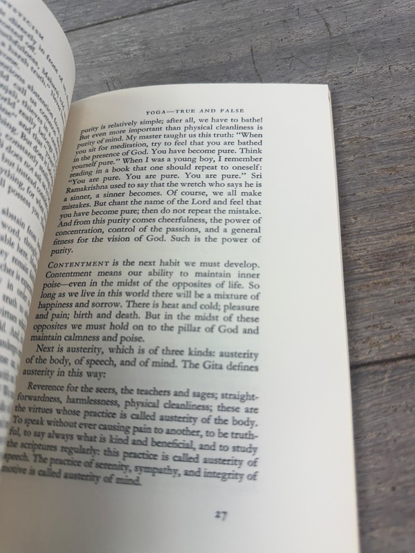 Vintage 1969 Yoga And Mysticism Swami Prabhavananda PB Vedanta Yoga Hinduism gallery