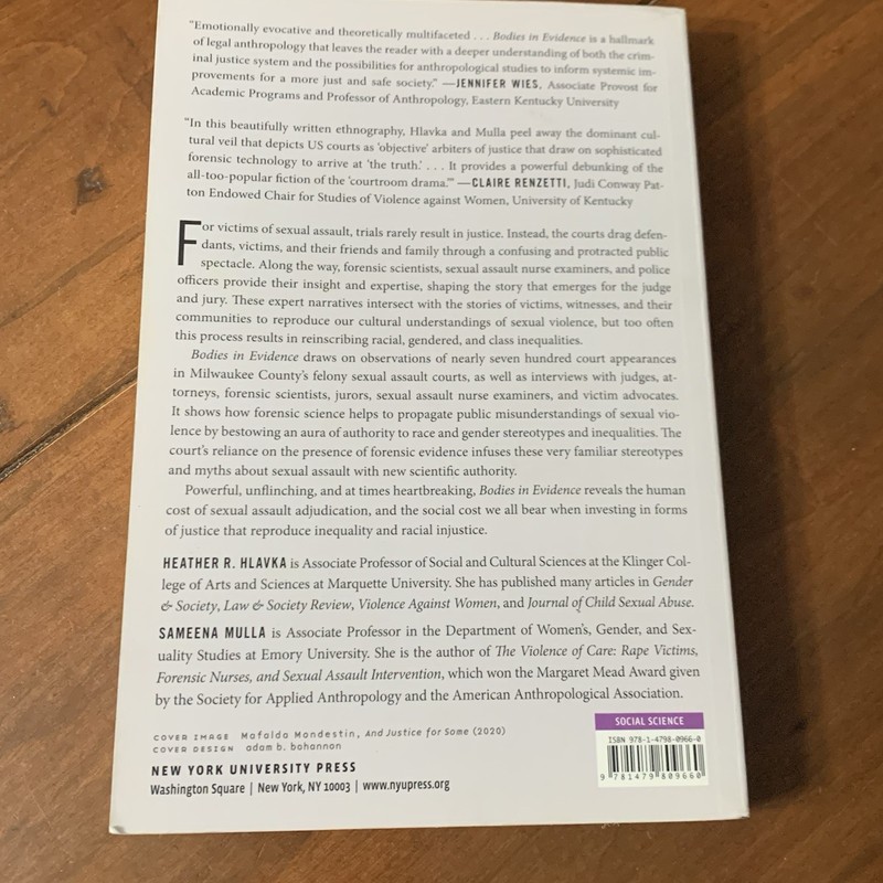Bodies In Evidence Book Textbook Hlavka & Mulla 2021 Six Chapters 299 Pages Race gallery
