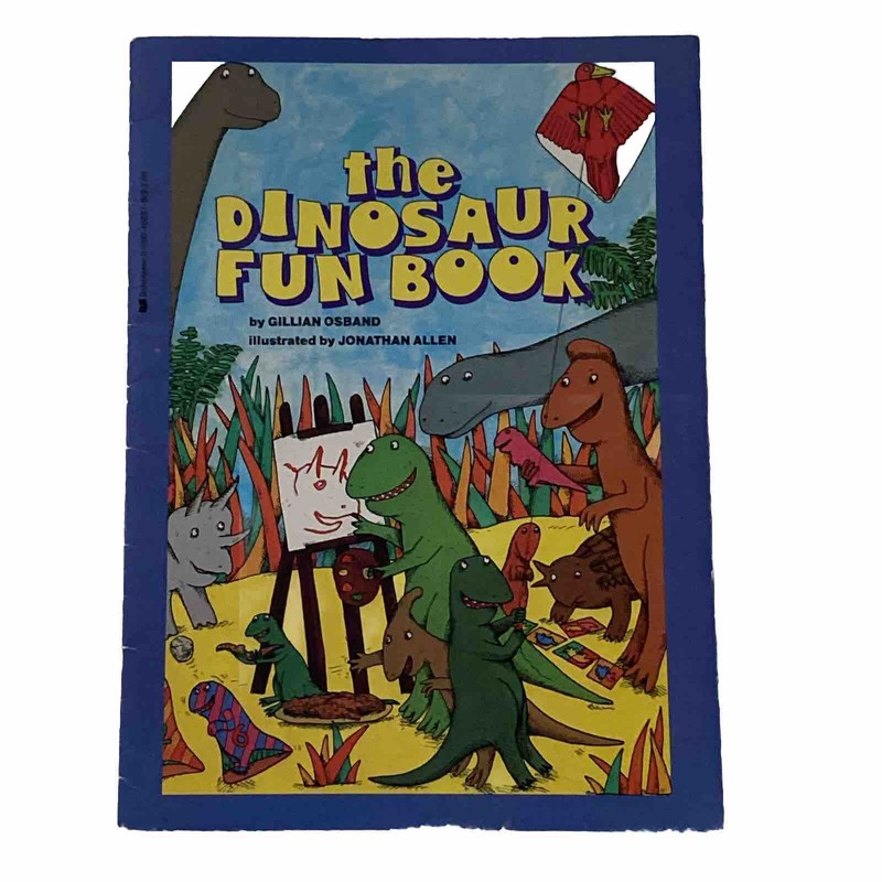 Vintage Scholastic 1987 Art & Craft Book – The Dinosaur Fun Book: Gillian Osband