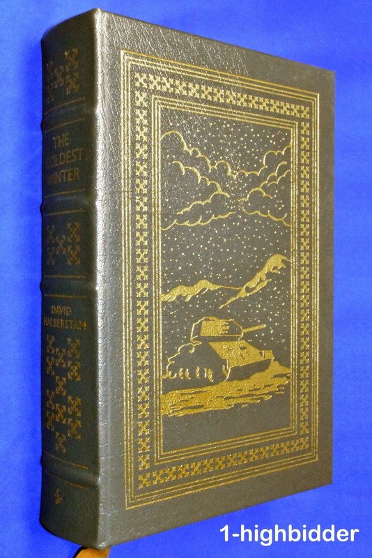 The Coldest Winter Easton Press Halberstam America Korean War Leather + Notes