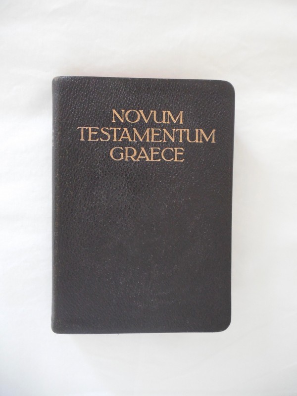 Nestle-Aland 22nd Edition, ©1956 Novum Testamentum Graece, leather bound