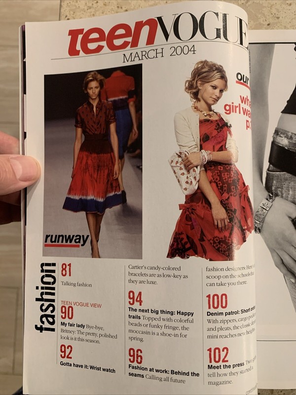Teen Vogue Magazine Julia Stiles March 2004 Newstand gallery
