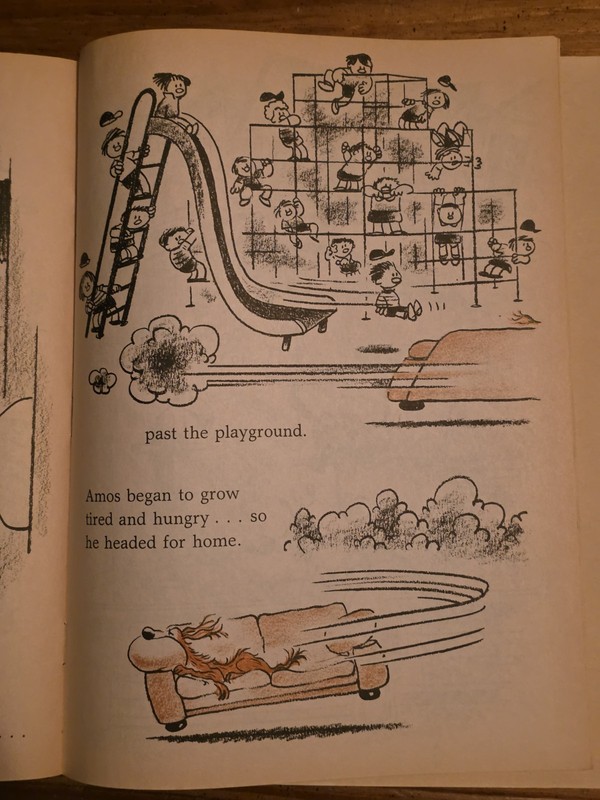 Amos The Story Of An Old Dog And His Couch By Susan Seligson, 1987 First Edition gallery