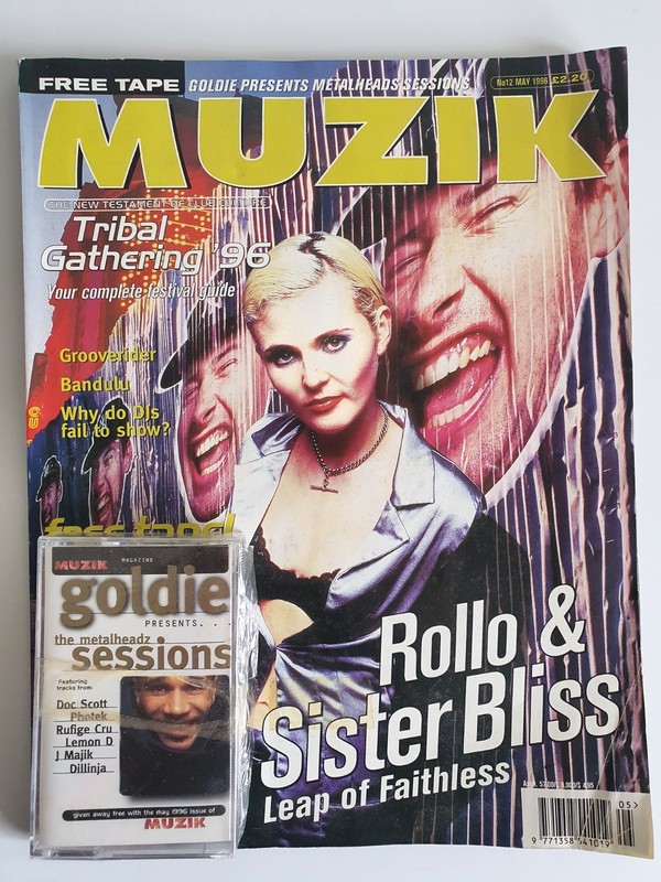 Muzik Magazine #12 May 1996 Faithless + Sealed Goldie Metalheadz Cassette Tape