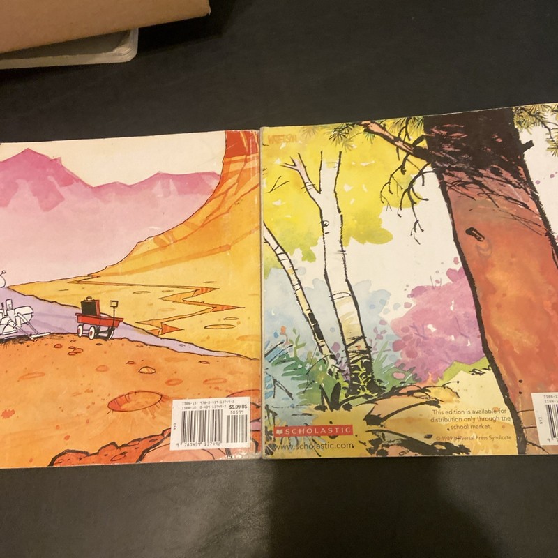 Calvin And Hobbes & Marvin Comic Strip Books Lot Of 4 PBs G-VG Condition gallery