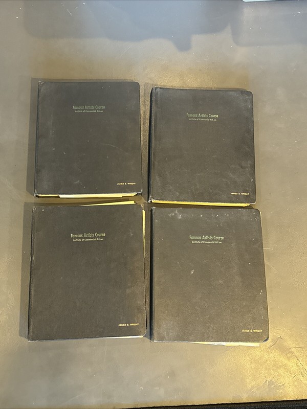 1950-1952 Famous Artists Course Institute Of Commercial Art Instruction READ!!!!