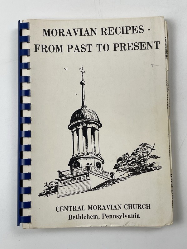 Bethlehem, PA Cookbook Recipes Central Moravian Church Vintage Spiral Book