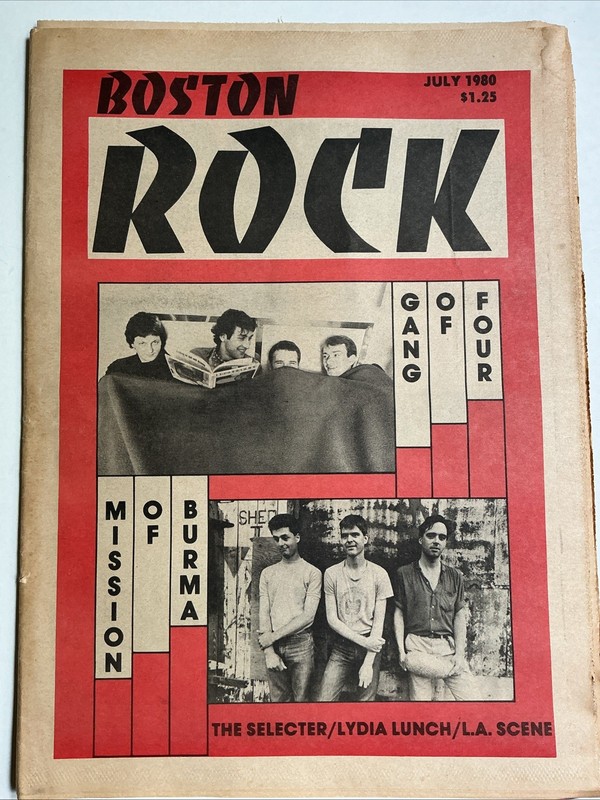 Boston Rock Magazine July 1980 Gang of Four Mission of Burma O.M.D. Punk Rock
